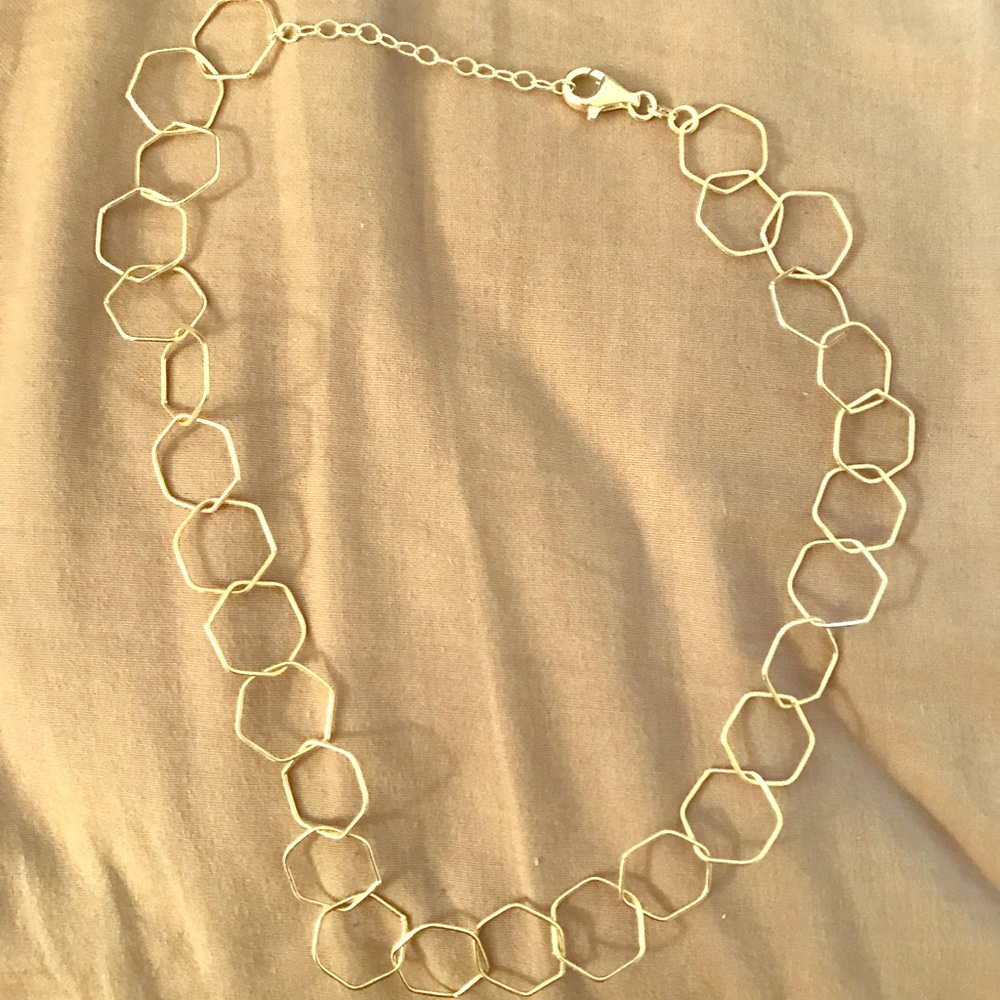 Sterling Silver Hexagonal Chain - image 1